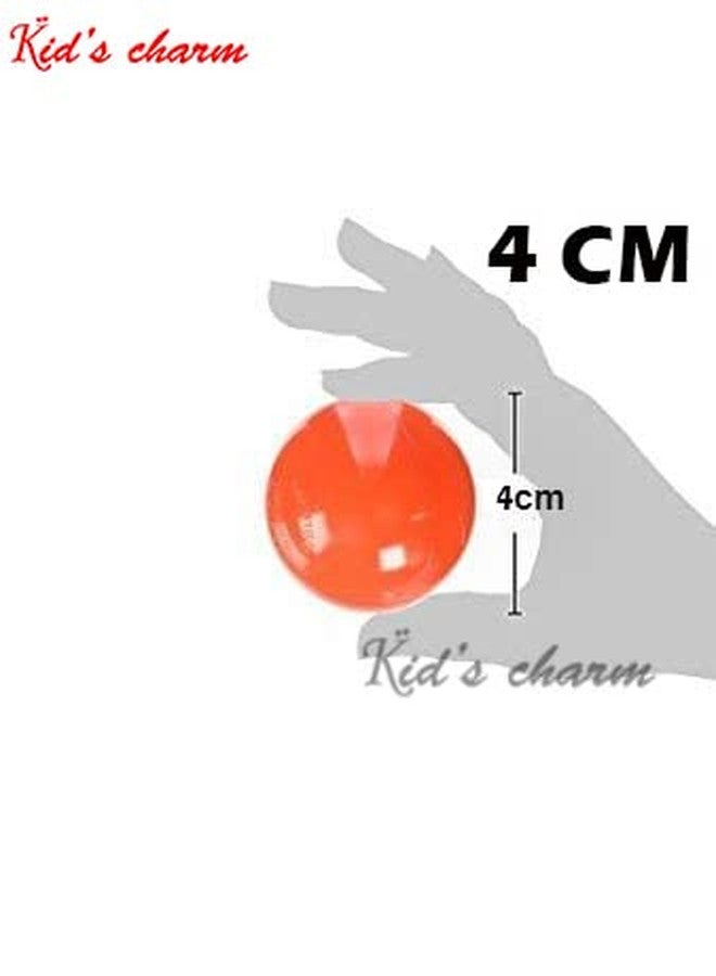 Kid's Charm كرات بلاستيكية فاخرة للأطفال من كيدز تشارم - كرات متعددة الألوان 4 سم لحوض السباحة/المحيط للأطفال بدون حواف حادة - ناعمة لخيام وأنفاق اللعب الداخلية للأطفال الصغار (عبوة من 72 كرة) - Image 2